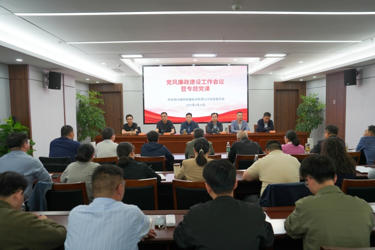 維揚(yáng)發(fā)投召開黨風(fēng)廉政建設(shè)工作會議暨專題黨課